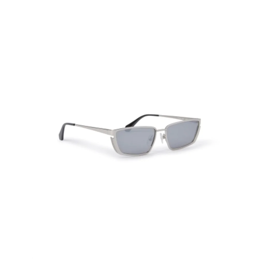 NWT Off-White Richfield Silver Rectangle 56mm Sunglasses
